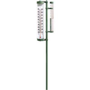 APPROVED VENDOR 3LYK9 Post Mounted Rain Gauge/thermometer | AD2AKD