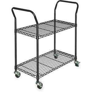 APPROVED VENDOR 3TPD1 Wire Cart 2 Shelf L41 x W24 x H39 Inch | AD2RMH