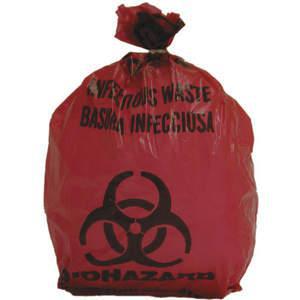 ZUGELASSENER VERKÄUFER 3UAF2 Biohazard-Beutel Rot 1 Gallone – Packung mit 200 Stück | AD2TUG