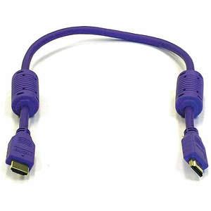 MONOPRICE 4053 HDMI Cable Standard Speed Purple 1.5ft 28AWG | AE7JKA 5YMG9