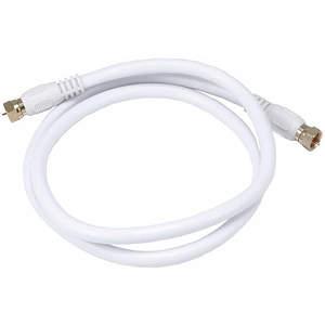 MONOPRICE 4057 Coax Cable Rg-6 F-type Connector White 3 Feet | AE6FBC 5RGN6