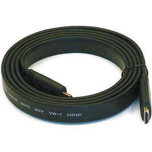 MONOPRICE 4158 Flat HDMI Cable High Speed Black 6 feet | AE7JJL 5YME4