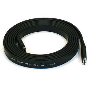 MONOPRICE 4159 Flat HDMI Cable High Speed Black 10 feet | AE7JJM 5YME5