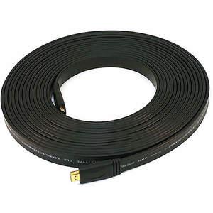 MONOPRICE 4164 Flaches HDMI-Kabel, Standardgeschwindigkeit, Schwarz, 35 Fuß, 24 AWG | AE7JJR 5YMF0