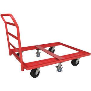 APPROVED VENDOR 48J093 Pallet Dolly 48 x 48 Floor Lock Handle | AD6QWA