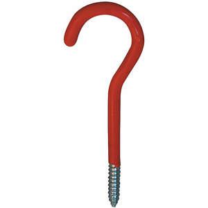 APPROVED VENDOR 4ERW9 Screw Inch Hook Red Vinyl 3 1/4 Inch - Pack Of 10 | AD7JPJ