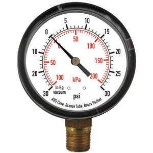 APPROVED VENDOR 4FLX4 Compound Gauge Test 3-1/2 In | AD7NBB