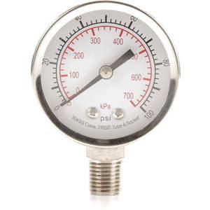 APPROVED VENDOR 4FMK7 Pressure Gauge Test 2 In | AD7NFM