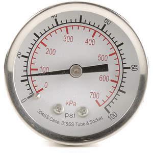 APPROVED VENDOR 4FMU9 Pressure Gauge Test 2 In | AD7NHY