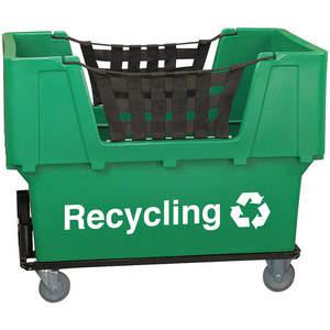 APPROVED VENDOR 4HTG1 Material Handling Cart Green Recycling | AD8BJA