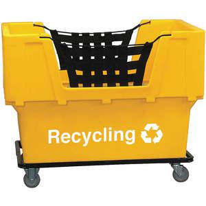 APPROVED VENDOR 4HTG4 Material Handling Cart Yellow Recycling | AD8BJD