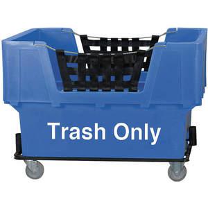 APPROVED VENDOR 4HTH1 Material Handling Cart Blue Trash Only | AD8BJK