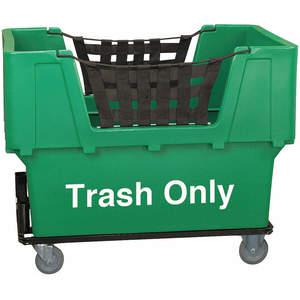 APPROVED VENDOR 4HTH2 Material Handling Cart Green Trash Only | AD8BJL