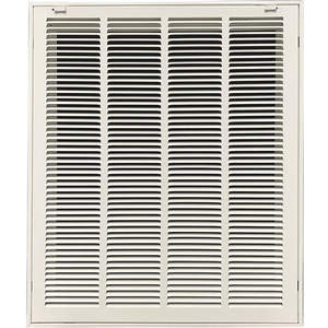 APPROVED VENDOR 4JRT8 Return Air Filter Grille 25 x 20 Inch White | AD8FCM