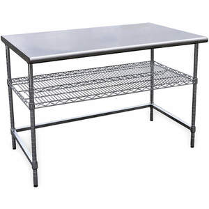 APPROVED VENDOR 4UEL6 Worktable W 60 D 30 C Frame With 1 Shelf | AD9QPN