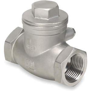 APPROVED VENDOR 4VMT9 Swing Check Valve 316 Stainless Steel 1/2 Inch Npt | AD9XCZ