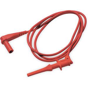 APPROVED VENDOR 4WRD3 Hook Clip Test Leads Length 40 Inch Red | AE2DVR