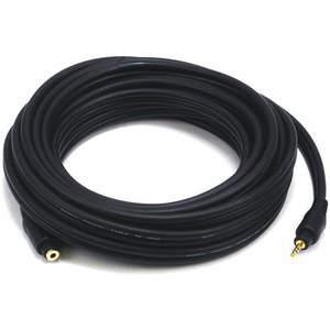 MONOPRICE 5590 Audio/Visual Cable 3.5mm M/F External Cable Black 20 feet | AA6TWM 14X111