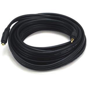 MONOPRICE 5591 Audio/Visual Cable 3.5mm M/F External Cable Black 25 feet | AA6TWN 14X112