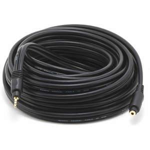 MONOPRICE 5592 Audio/Visual Cable 3.5mm M/F External Cable Black 35 feet | AA6TWP 14X113