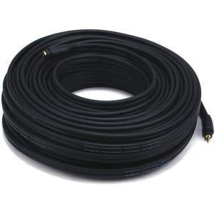 MONOPRICE 5595 Audio/Visual Cable 3.5mm M/F External Cable Black 100 feet | AA6TWT 14X116