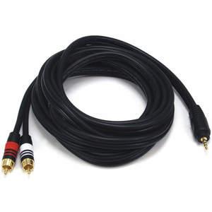 MONOPRICE 5599 Audio/Visual Cable 3.5mm(M)/2 RCA(M) 10 feet | AA6TWY 14X121