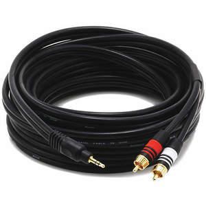 MONOPRICE 5601 Audio/Visual Cable 3.5mm(M)/2 RCA(M) 25 feet | AA6TXA 14X123