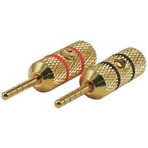 MONOPRICE 5973 Speaker Plugs - Pin Type Crimp 1pr | AA6JUQ 14C223