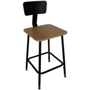 APPROVED VENDOR 5NWH7 Square Stool With Backrest Wood 24 To 32 | AE4XXF