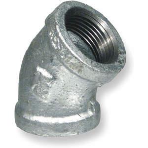 APPROVED VENDOR 5P836 Elbow 45 Degree 1 1/4 Inch Galvanised | AE4ZLP