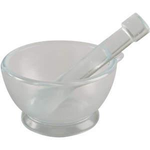 APPROVED VENDOR 5PTG7 Mortar And Pestle Set Glass 90mm Diameter - Pack Of 8 | AE6CFD