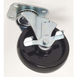 APPROVED VENDOR 5UX83 Swivel Plate Caster With Brake 250 Lb 3-1/2 Inch Diameter | AE6TFH