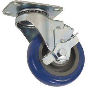 APPROVED VENDOR 5UX88 Swivel Plate Caster With Brake 300 Lb 5 Inch Diameter | AE6TFN