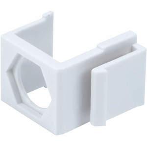 MONOPRICE 6559 Wall Plate Blank Insert F-type White - Pack of 10 | AA6NFA 14J388