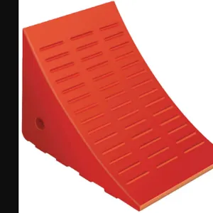 TAPCO 6605069 Wheel Chock 8-1/4 Inch H Urethane Orange | AC6EUE 33K204