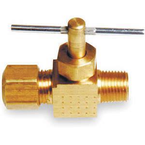 APPROVED VENDOR 6MM61 Needle Valve Straight Brass 1/8 x 1/4 In | AE9UQU