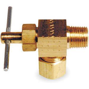APPROVED VENDOR 6MM63 Needle Valve Angled Brass 1/8 x 1/4 Inch | AE9UQW