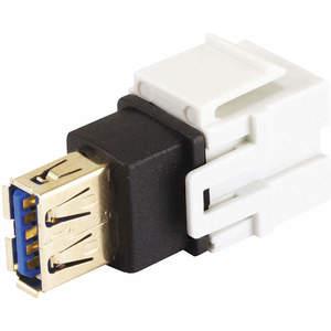 MONOPRICE 7836 Datacom-Buchse USB3.0a(f/f) bündig weiß | AA6DGN 13U611