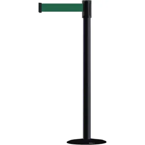 TENSABARRIER 890B-33-33-33-STD-NO-G7X-C Black Post With Belt Dark Green | AF4FPD 8UW19