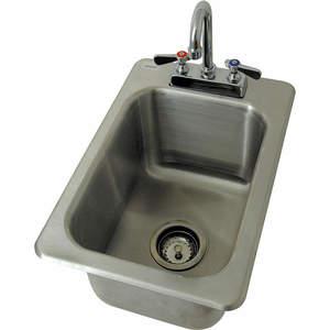 ADVANCE TABCO DI-1-10 Drop-in Sink With Faucet 13 Inch Length 10 Inch Height | AD9QHE 4UDH6