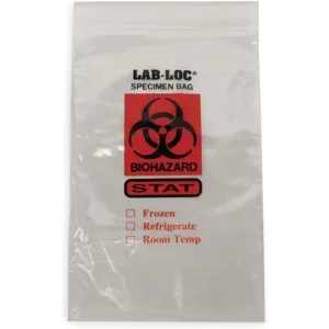 ELKAY PLASTICS LAB20609STAT Specimen Transfer Bag 6 Inch Width - Pack Of 1000 | AD2THK 3TZY5