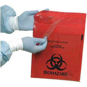 ZUGELASSENER VERKÄUFER MRWB142324 Biohazard-Beutel Rot 2.6 Quart – Packung mit 100 Stück | AD2TUL 3UAF6