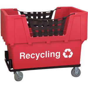ZUGELASSENER VERKÄUFER N1017261RD RECYC Korbwagen Recyclingkapazität 1100 Pfund Rot | AF3QVL 8C778
