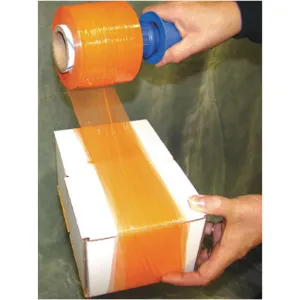 APPROVED VENDOR POT-80-3 Hand Stretch Wrap Orange 1000ft.l 3 Inch W - Pack Of 4 | AA6UXR 15A891