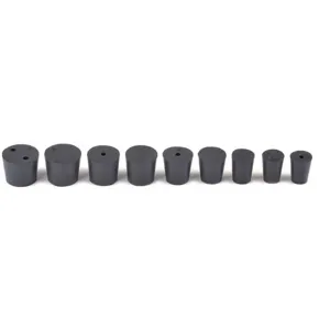 UNITED SCIENTIFIC RSTPK1 Stopper Assortment Black Natural Rubber | AF4HWL 8XEK7