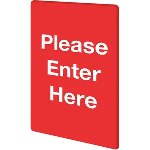 TENSABARRIER S01-P RED Stock Sign Please Enter Red | AF3XHP 8E753