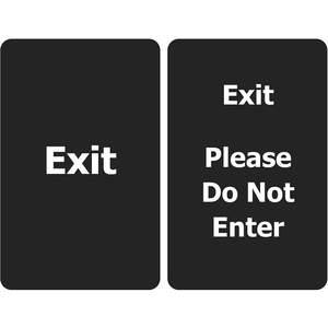 TENSABARRIER SIGN-BRAC-0711-250-33-V-S03 Exit Please Do Not Enter Black | AF3XMB 8EET2