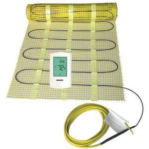 APPROVED VENDOR WarmMat-100-1 Electric Floor Heating Kit 100 Sq. Feet | AE9ULF 6MJW5