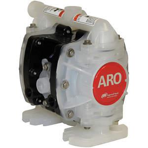 ARO PD01P-HPS-PTT-A Non-Metallic Double Diaphragm Pump (PTFE), 5.3 GPM, 125 PSI | AA8RXX 19RU81