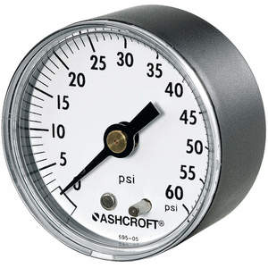 ASHCROFT 20W1005PH02B100# Manometerdruck 0 bis 100 psi Rückseite 2 Zoll | AH3QUT 33HR01